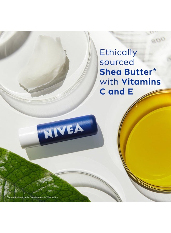 NIVEA MEN Active Care 4.8g Lip Balm|24 H Melt in Moisture Formula|Natural Oils|Nourished Lips,4.8 g (Pack of 1) - Image 3